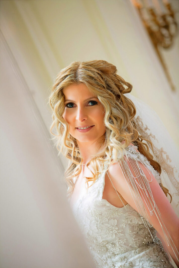Bride with a stunning hairstyle